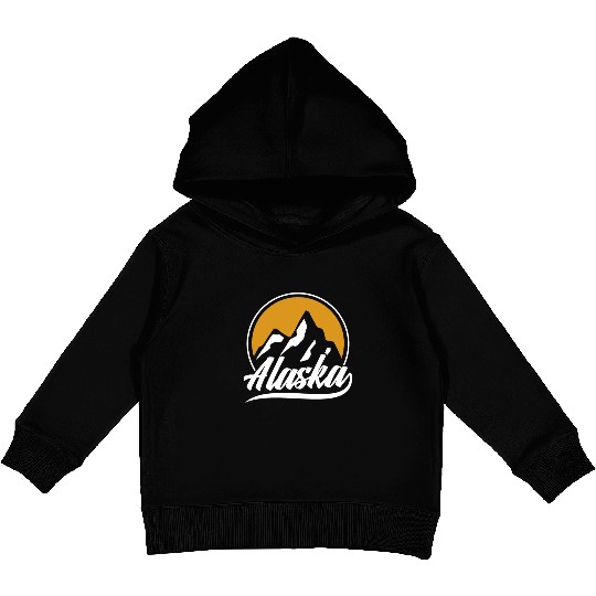 Alaska Hiking Hike Hiker Nature Kids Pullover Hoodies