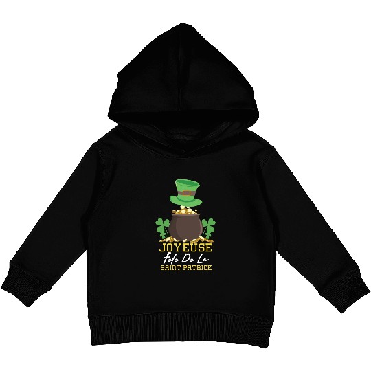 Saint Paddy Shamrock Happy Saint Patricks Kids Pullover Hoodies