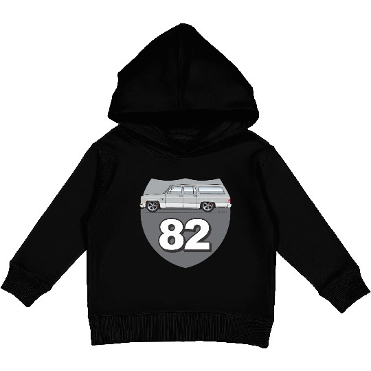 82 Light Silver Kids Pullover Hoodies