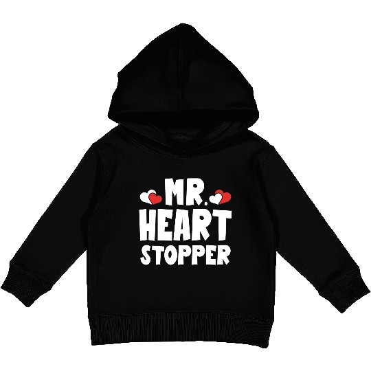 Mr Heart Stopper Funny Boyfriend Valentine's Day Kids Pullover Hoodies