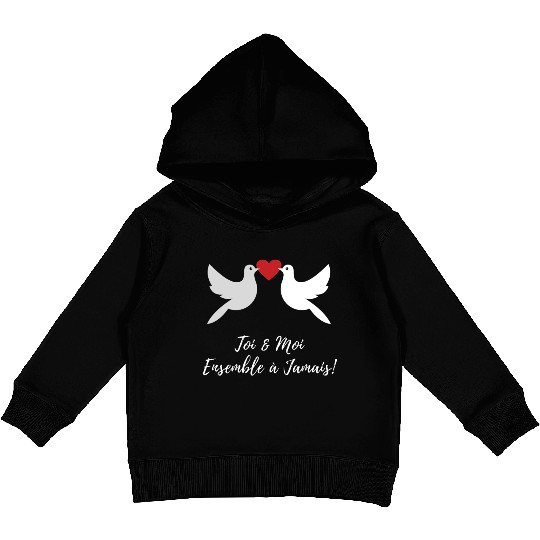 Idée cadeaux couples :Toi et moi ensemble à jamais Kids Pullover Hoodies