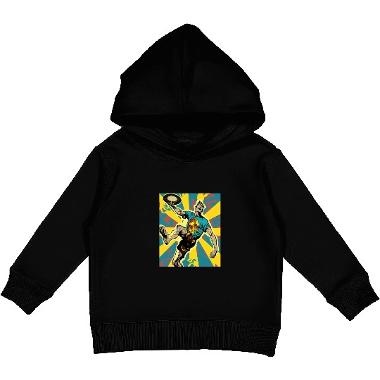 Ultimate Frisbee Retirement Appreciation Pop Art Kids Pullover Hoodies