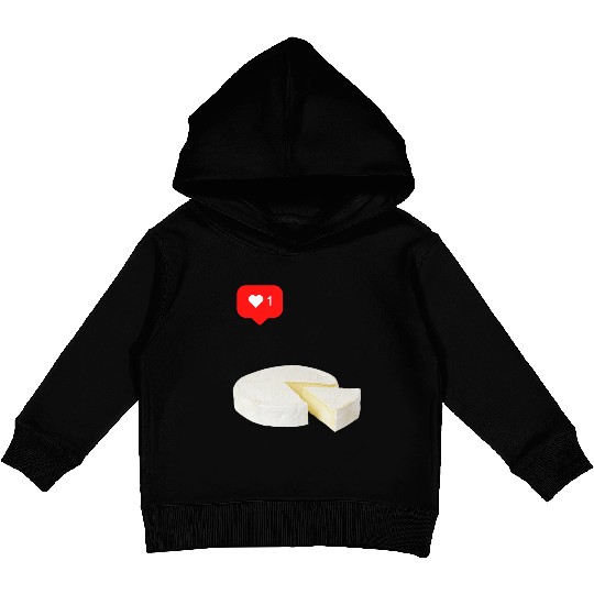 Brie Cheese Lover Kids Pullover Hoodies