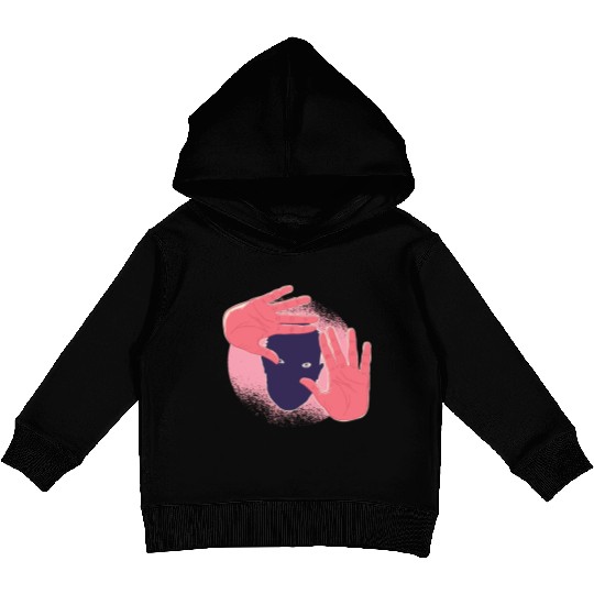 Faceless hands creepy looking Faceless hands creep Kids Pullover Hoodies