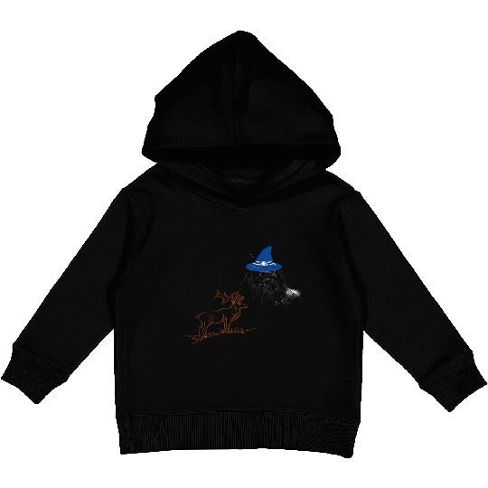 Wizard and Deer Kids Pullover Hoodies
