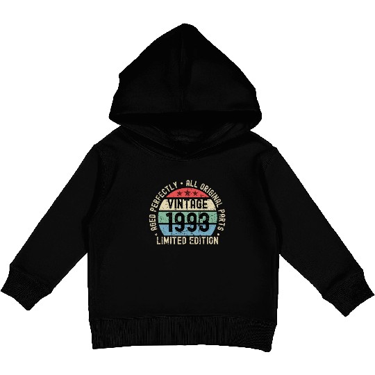 30th Birthday Vintage 1993 Kids Pullover Hoodies