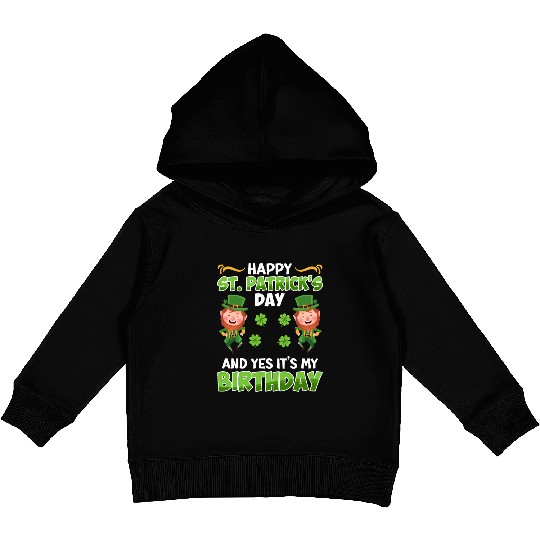 St. Patrick's Day Birthday Kids Pullover Hoodies