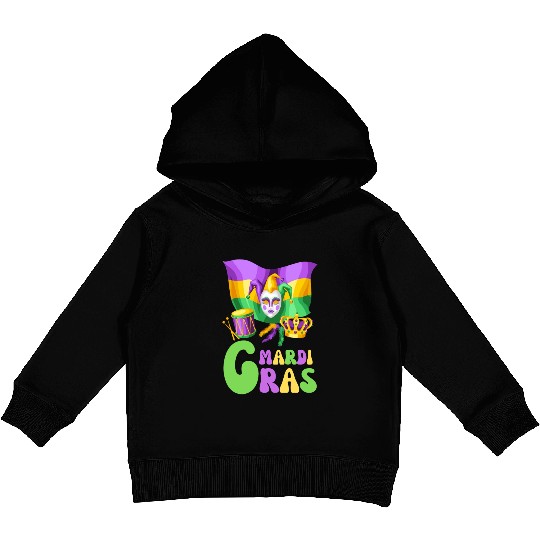Happy Mardi Gras 2023 Funny Mardi Gras X Kids Pullover Hoodies