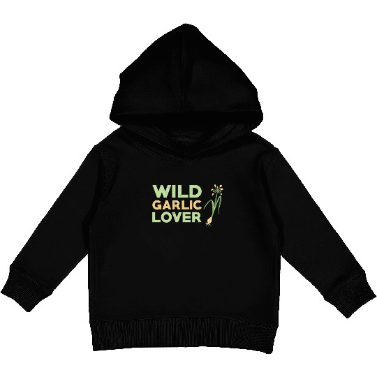 Wild Garlic Lover Kids Pullover Hoodies