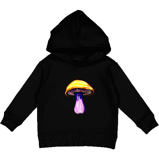 Trippy Psychedelic Rave Trip Mushrooms Goa Kids Pullover Hoodies