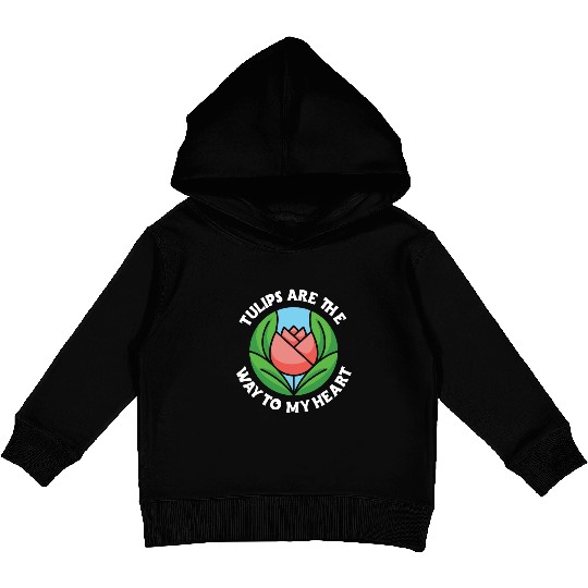 Tulip Gardening Tulips Kids Pullover Hoodies