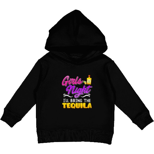 Girls Night I'll bring the Tequila Spring Break Kids Pullover Hoodies
