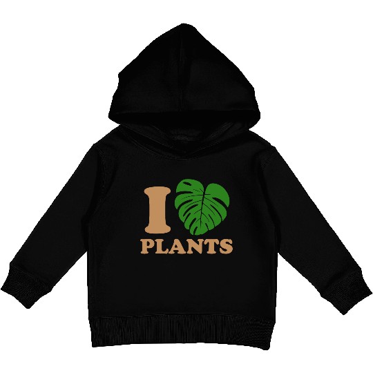 I love plants Kids Pullover Hoodies