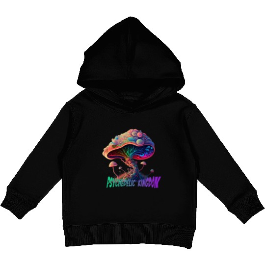 Psychedelic Mushroom Kids Pullover Hoodies