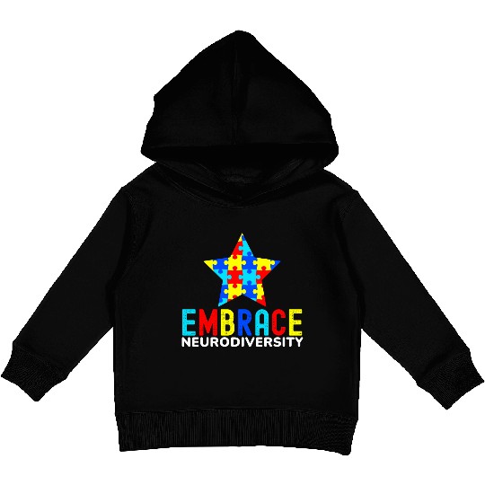 Embrace Neurodiversity Kids Pullover Hoodies