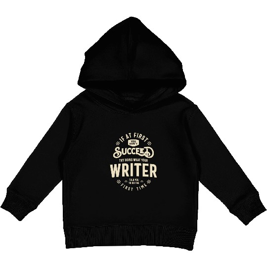 Writer Job Title Profession Kids Pullover Hoodies