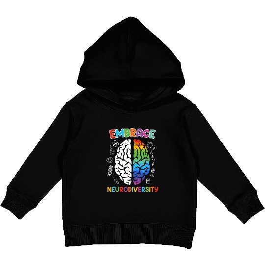 Autism Embrace Neurodiversity Autistics Kids Pullover Hoodies
