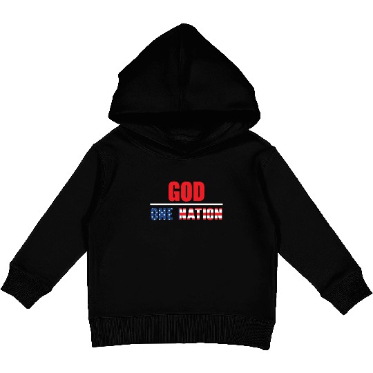 Patriotic America USA Flag 4th Of July American Kids Pullover Hoodies