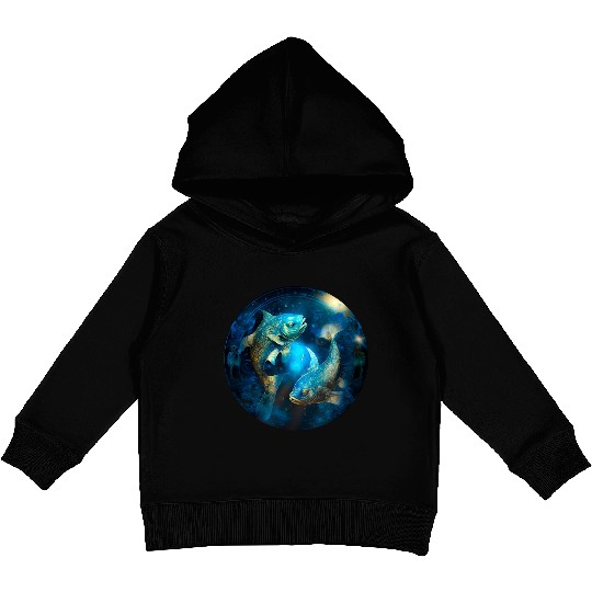 Pisces zodiac sign Kids Pullover Hoodies