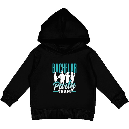 Bachelor Party Team Bride Groom Kids Pullover Hoodies