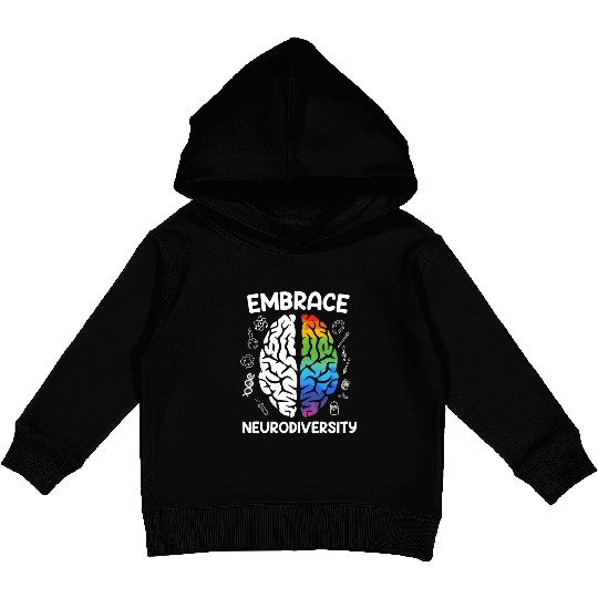 Autism Embrace Neurodiversity Autistics Kids Pullover Hoodies
