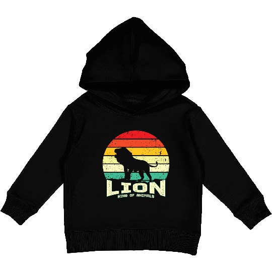 Lion King Of Animals Kids Pullover Hoodies