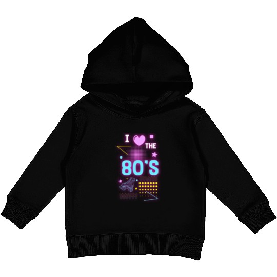 Neon Vintage Geek Kids Pullover Hoodies
