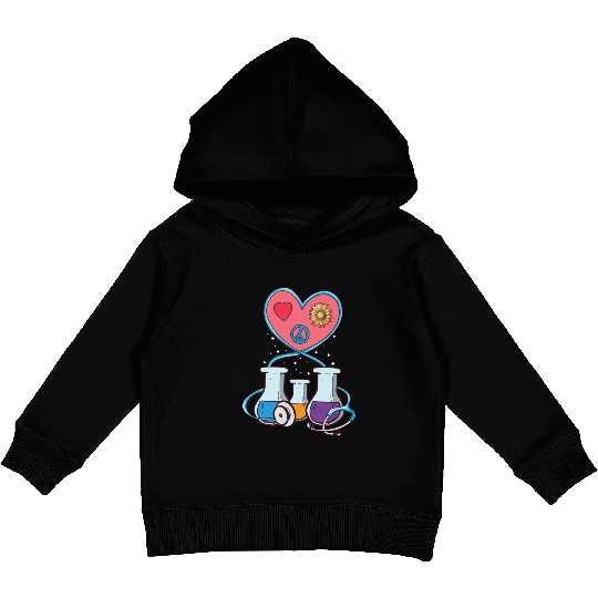 Medical Laboratory Science Heart Cartoon Kids Pullover Hoodies