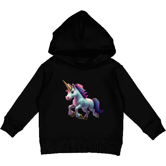 magic unicorn cartoon horse pony Kids Pullover Hoodies