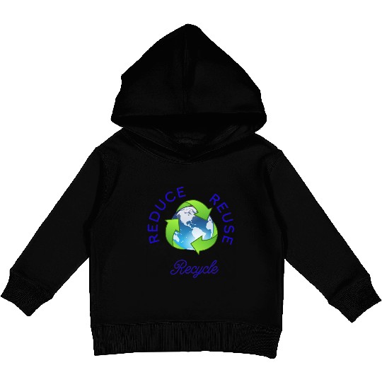 "Save Our Planet: Reduce, Reuse, Recycle" Kids Pullover Hoodies