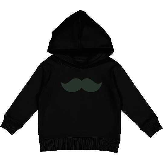 dark green mustache black man november bike Kids Pullover Hoodies