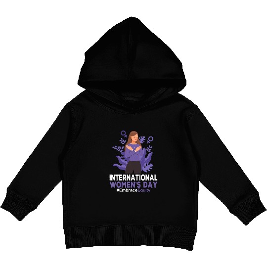 International Women's Day 2023 8 March IWD Embrace Kids Pullover Hoodies