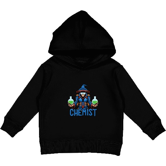 Funny science chemist elements chemists wizard Kids Pullover Hoodies