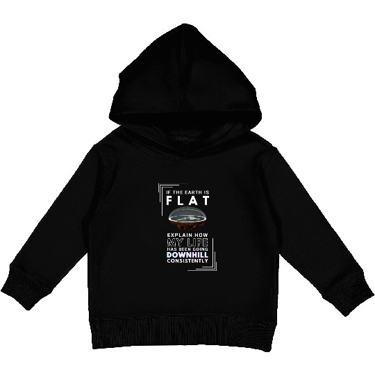 FLAT EARTH Kids Pullover Hoodies