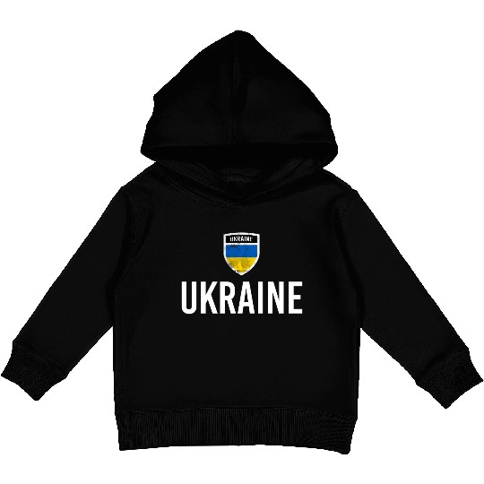 Ukraine Flag Ukrainian Flag Ukraine Kids Pullover Hoodies