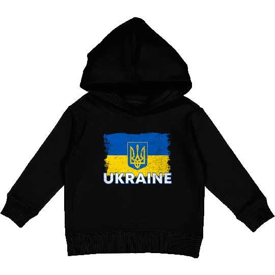 Ukrainian Flag Ukraine Flag Ukraine Kids Pullover Hoodies