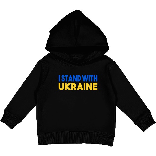 Ukraine Flag I Stand With Ukraine Mens Kids Pullover Hoodies
