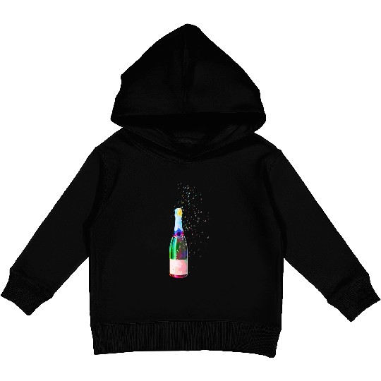 Champagne Bottle Sparks Kids Pullover Hoodies