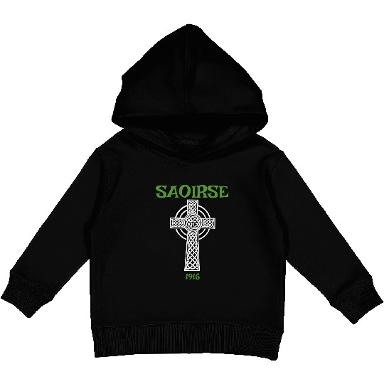 Saoirse Meaning Freedom Irish Republican With Celt Kids Pullover Hoodies