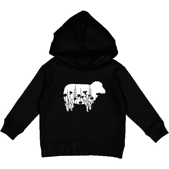 Sheep Whisperer Flower Funny Farming Farm Animal Kids Pullover Hoodies