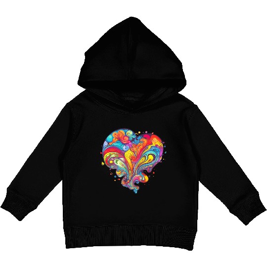 Psychedelic Love Kids Pullover Hoodies