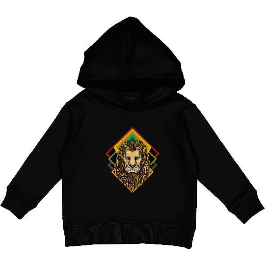 Lion King of Reggae Jungle Kids Pullover Hoodies