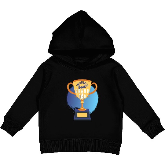 World s Best Grandad Trophy Kids Pullover Hoodies