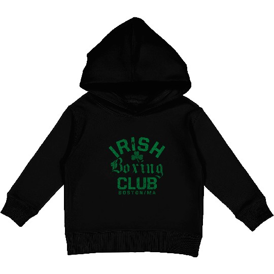 Irish Bong Club Boston Massachusetts Kids Pullover Hoodies