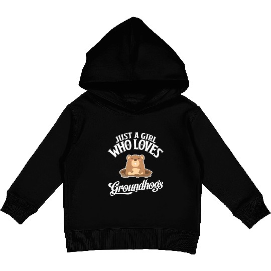 Who Loves Groundhogs Groundhog Kids Pullover Hoodies