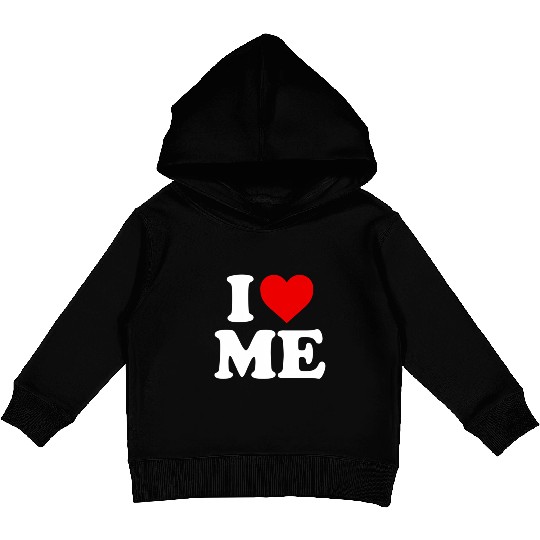 I Love Me Heart Maine Kids Pullover Hoodies