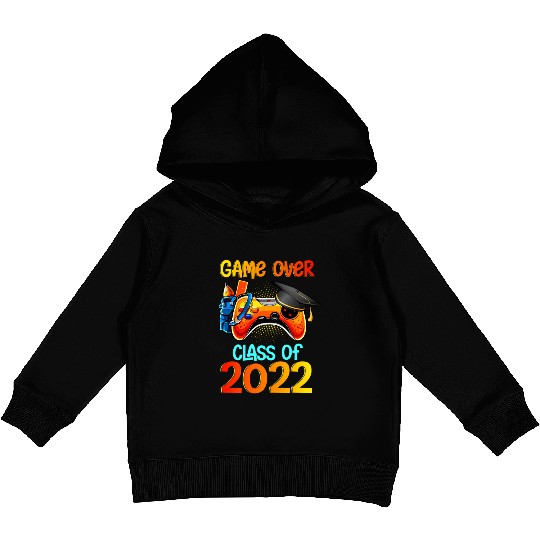 Game Over Class Of 2022 Video Games Graduation Kids Pullover Hoodies