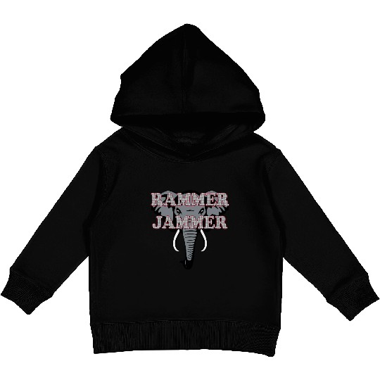 Albm Rammer Jammer Houndstooth Elephant Tide Kids Pullover Hoodies