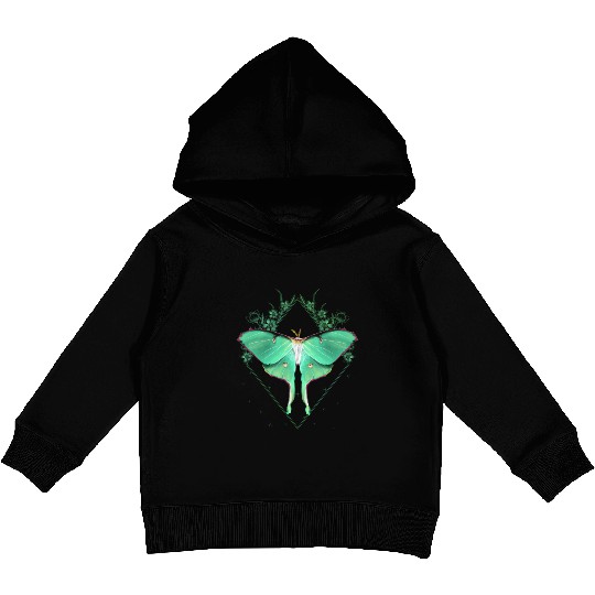 Luna Moth Beautiful Butterfly Insect Themed Kids Pullover Hoodies