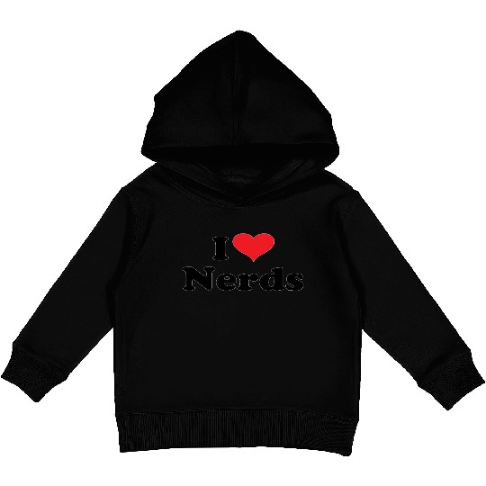 Cute I Love Nerds Kids Pullover Hoodies